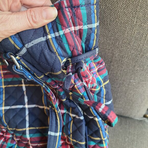 New Vera Bradley Glenna Satchel Quilted Handbag Tartan Plaid Purse Tote - Picture 9 of 11